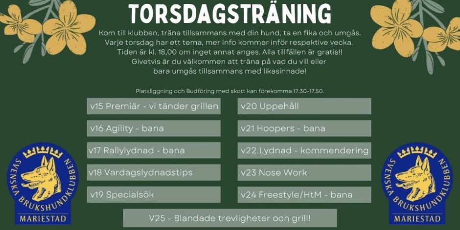 Torsdagsträning